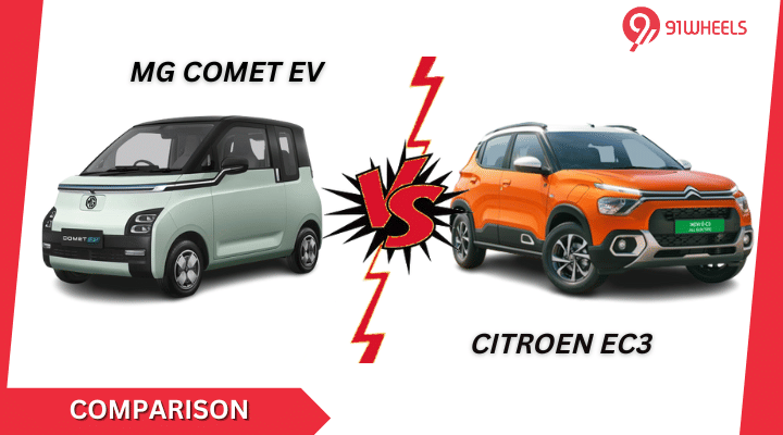 MG Comet EV Vs Citroen eC3: Comprehensive Comparison MG Comet EV Vs Citroen eC3: Comprehensive Comparison