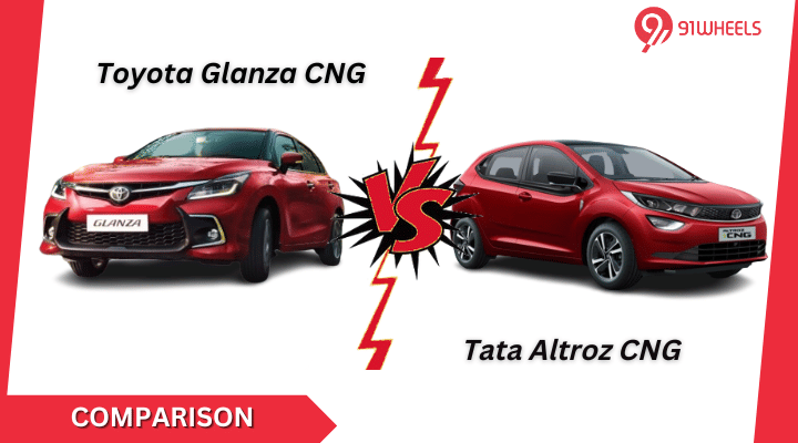 Tata Altroz iCNG Vs Toyota Glanza E-CNG: Specs & Features Comparison Tata Altroz iCNG Vs Toyota Glanza E-CNG: Specs & Features Comparison