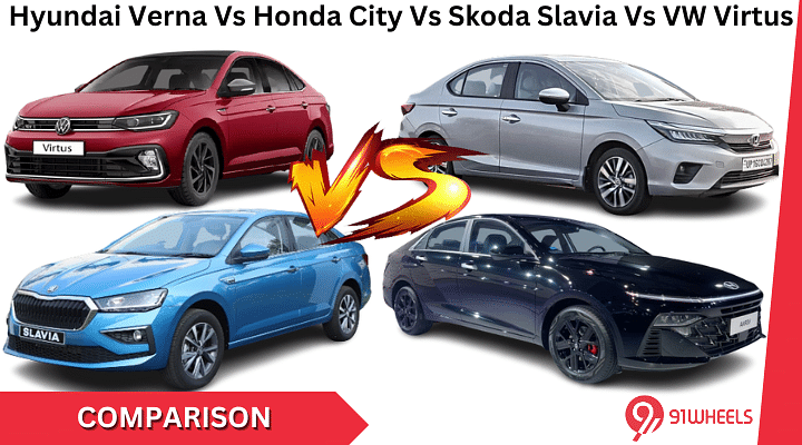 Hyundai Verna, Honda City, Skoda Slavia, VW Virtus: Mega Comparison