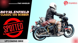 Royal Enfield Classic 350 Bobber Spied - White Wall Tyres, New Exhaust!