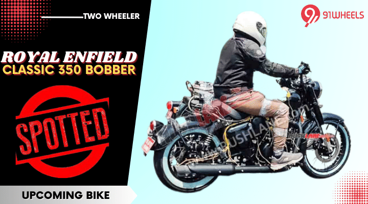 Royal Enfield Classic 350 Bobber Spied - White Wall Tyres, New Exhaust! Royal Enfield Classic 350 Bobber Spied - White Wall Tyres, New Exhaust!