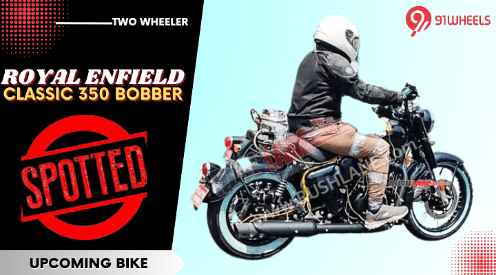 Royal Enfield Classic 350 Bobber Spied - White Wall Tyres, New Exhaust!
