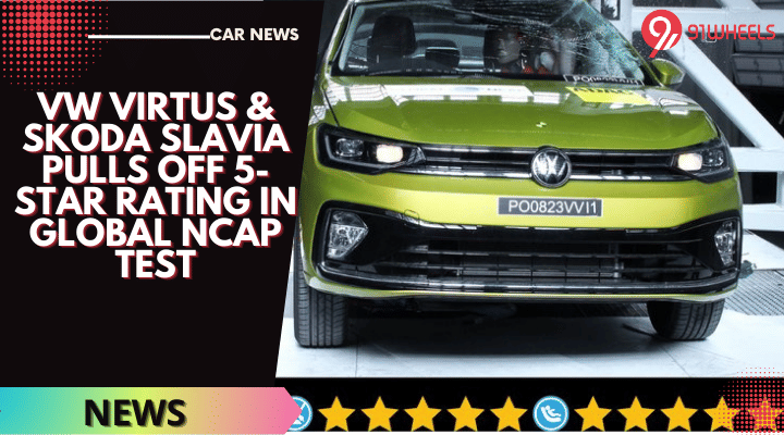 VW Virtus & Skoda Slavia Pulls Off 5-Star Rating In Global NCAP Test