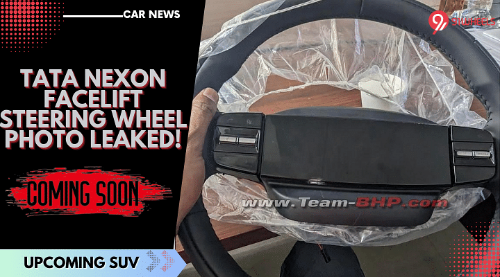 2023 Tata Nexon Steering Wheel Photos Leaked - Gets Digital Screen!