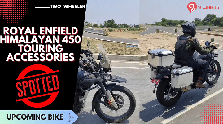 Royal Enfield Himalayan 450 ADV Bike Spotted With Touring Accessories!