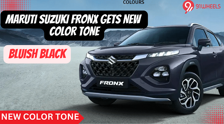 Maruti Fronx 2023 Gets A New Bluish Black Paint Job- Deliveries Start