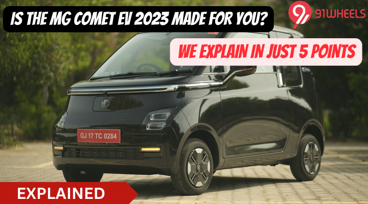 Is The New MG Comet EV 2023 Made For You? Explained In Just 5 Points Is The New MG Comet EV 2023 Made For You? Explained In Just 5 Points