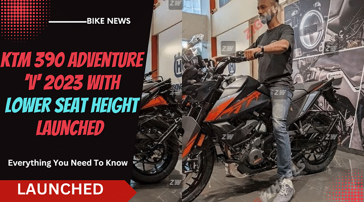 KTM 390 Adventure 'V' 2023 With Lower Seat Height Launched