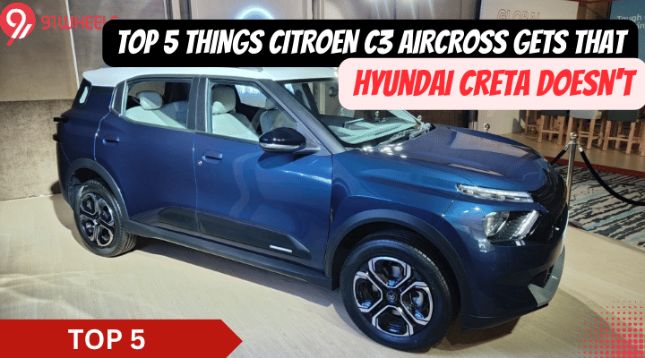 Top 5 Things Citroen C3 Aircross 2023 Gets That Hyundai Creta Doesn't Top 5 Things Citroen C3 Aircross 2023 Gets That Hyundai Creta Doesn't