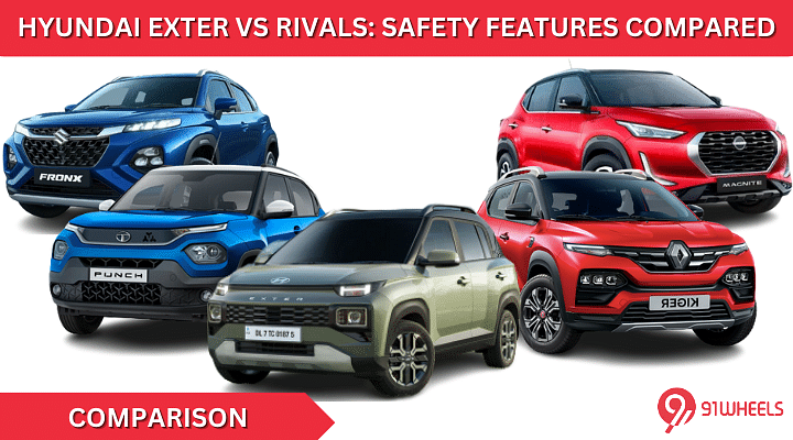 Hyundai Exter Vs Rivals: Safety Features Compared