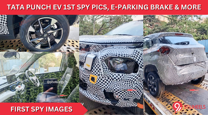 Tata Punch EV Spied For 1st Time, Gets Electric Parking Brake & More