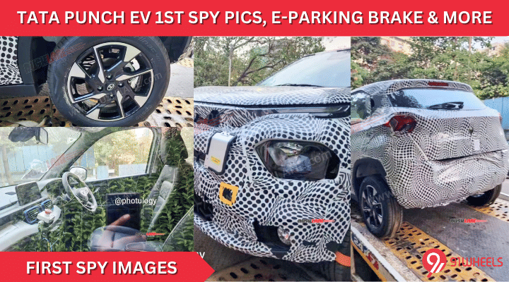 Tata Punch EV Spied For 1st Time, Gets Electric Parking Brake & More Tata Punch EV Spied For 1st Time, Gets Electric Parking Brake & More