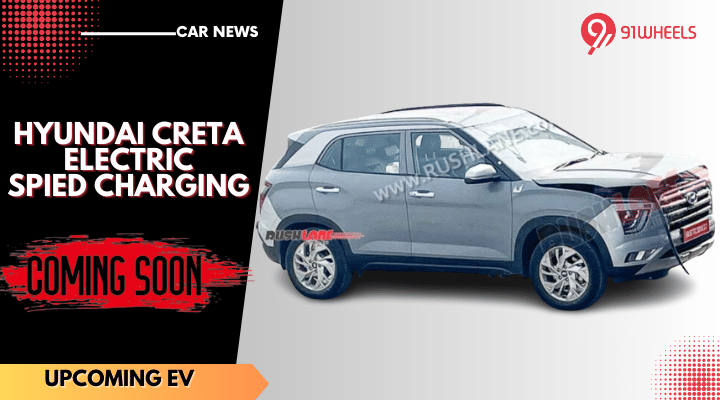 Hyundai Creta Electric SUV Spotted Charging During A Long Trip Hyundai Creta Electric SUV Spotted Charging During A Long Trip
