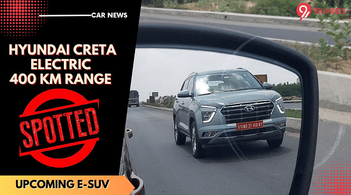 Upcoming Hyundai Creta Electric SUV Spied On Test - 400 km Range?