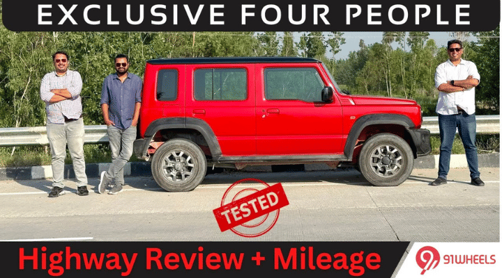 Maruti Suzuki Jimny 5-Door With Full Load - Real World Fuel Efficiency Maruti Suzuki Jimny 5-Door With Full Load - Real World Fuel Efficiency