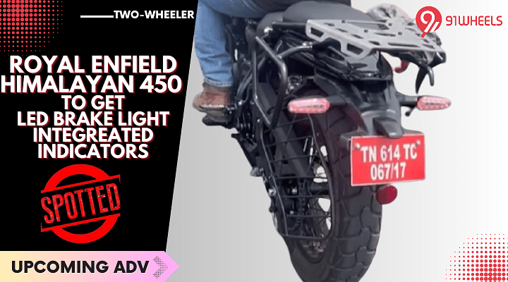 Royal Enfield Himalayan 450 To Get LED Brake Light Integrated Into Indicators!