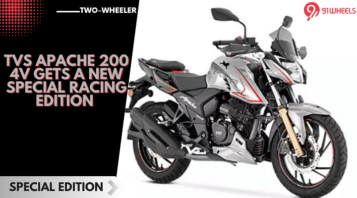 TVS Apache 200 4V Gets A New Special Racing Edition - Check Images