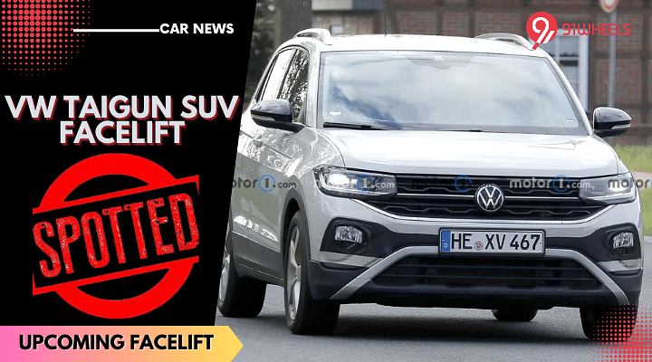 2024 Volkswagen Taigun SUV Facelift Spied Undisguised Globally