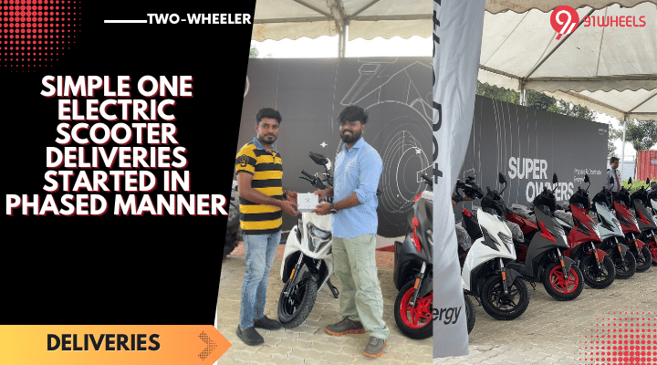 Simple ONE Electric Scooter Deliveries Started In Phased Manner Simple ONE Electric Scooter Deliveries Started In Phased Manner