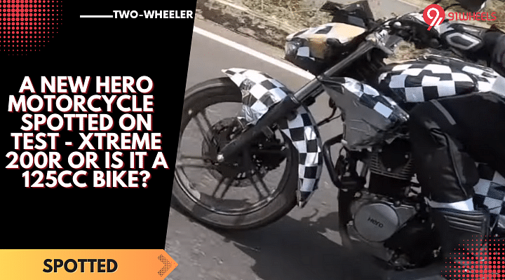 A New Hero Motorcycle  Spotted On Test - Xtreme 200R Or Is It A 125cc Bike?