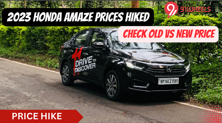 2023 Honda Amaze Price Increased From June- Check Old Vs. New Price