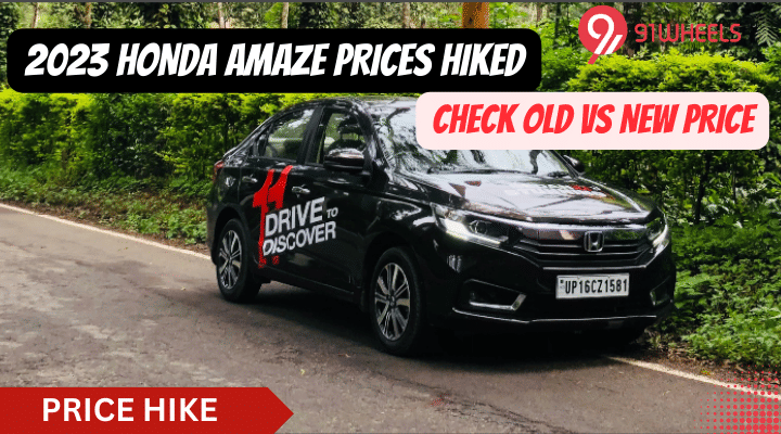 2023 Honda Amaze Price Increased From June- Check Old Vs. New Price 2023 Honda Amaze Price Increased From June- Check Old Vs. New Price