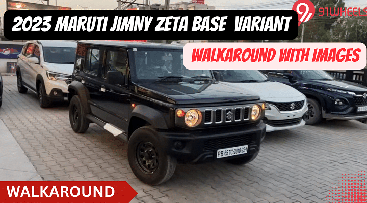 Maruti Jimny Zeta Base Variant Walkaround - Bluish Black Looks Dope