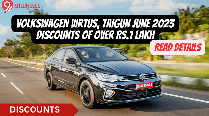 Volkswagen Virtus, Taigun June 2023 Discounts Of Over Rs.1 Lakh