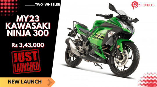 MY23 Kawasaki Ninja 300 Sports Bike Launched At Rs 3,43,000 MY23 Kawasaki Ninja 300 Sports Bike Launched At Rs 3,43,000
