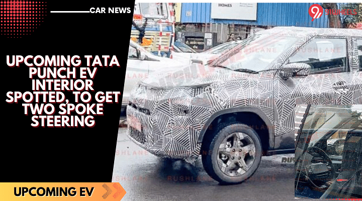 Upcoming Tata Punch EV Interior Spotted, To Get Two Spoke Steering