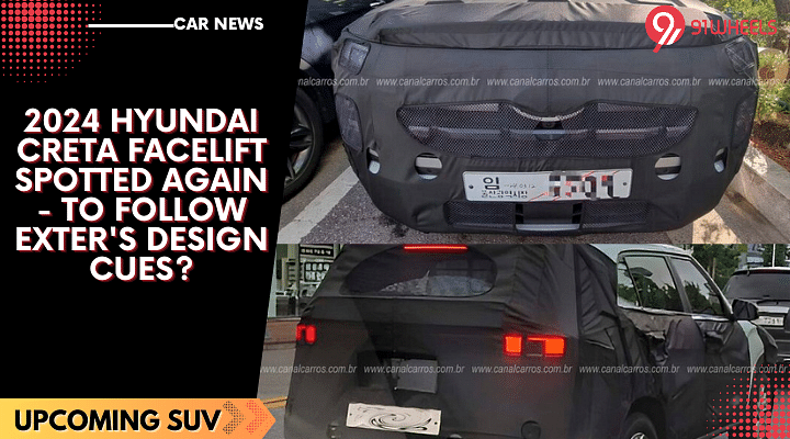 2024 Hyundai Creta Facelift Spotted Again - To Follow Exter's Design Cues?