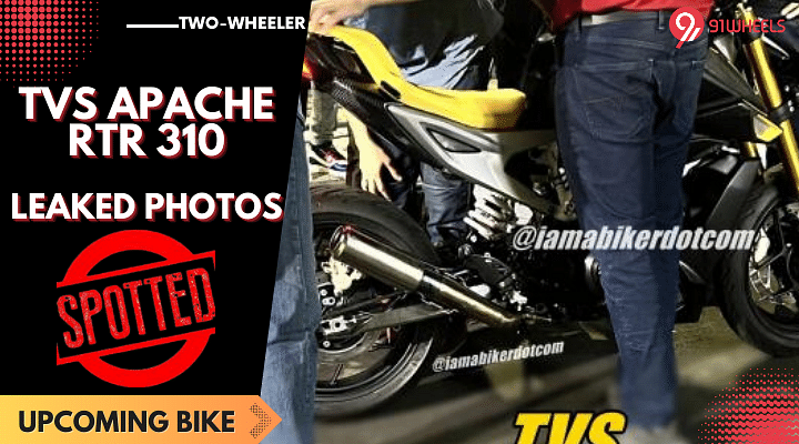 Upcoming TVS Apache RTR 310 Spied For The First Time - See Photos!