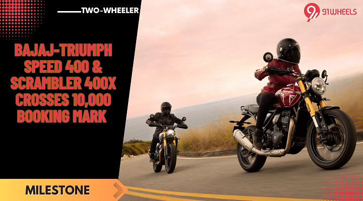 Bajaj-Triumph Speed 400 & Scrambler 400X Crosses 10,000 Booking Mark