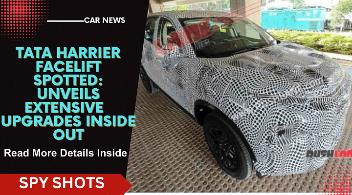 Tata Harrier Facelift Spotted: Unveils Extensive  Upgrades Inside Out