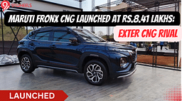 Maruti Fronx CNG Launched At Rs.8.41 Lakhs: Exter CNG Rival- Details