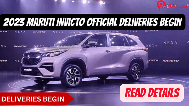 Maruti Invicto Official Deliveries Begin: Price Starts At Rs. 24.79 Lakhs
