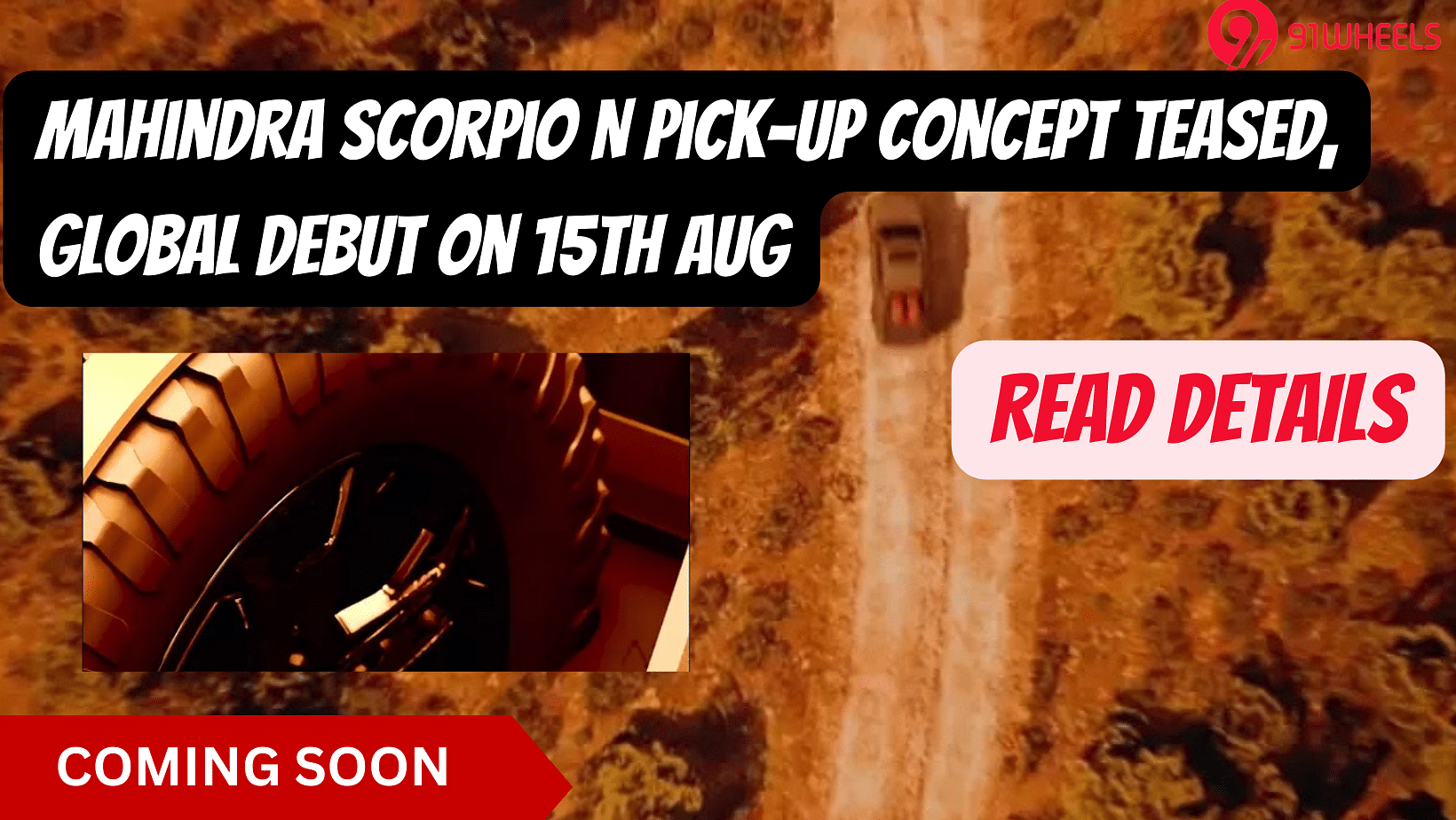 Mahindra Scorpio N Pick-Up Concept Teased: Global Debut On 15th Aug