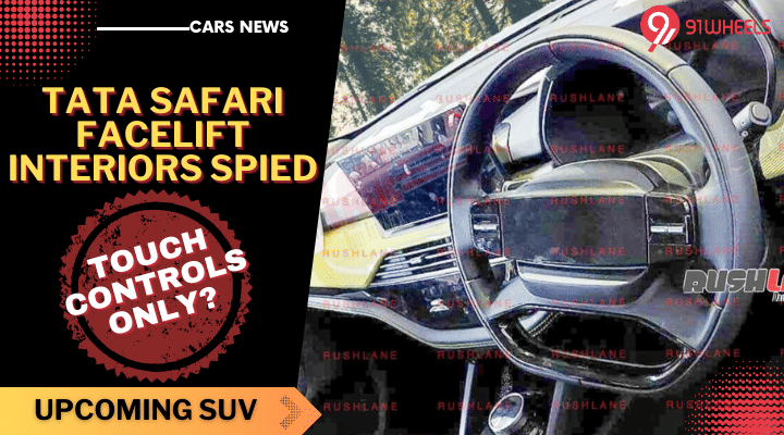 Upcoming Tata Safari Facelift Interiors Spied Completely Undisguised! Upcoming Tata Safari Facelift Interiors Spied Completely Undisguised!