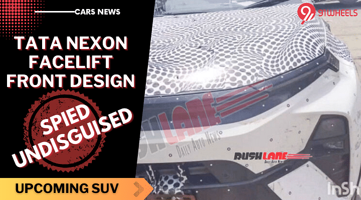 2023 Tata Nexon Facelift Front Design Spied Undisguised - See Here!