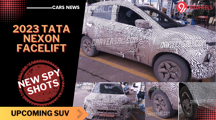 2023 Tata Nexon Facelift New Spy Shots Revealed New Details - 360 ...