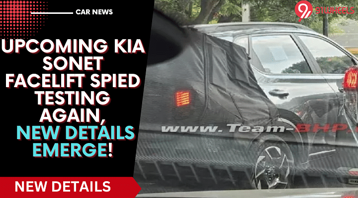 Upcoming Kia Sonet Facelift Spied Testing Again, New Details Emerge!