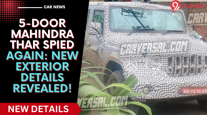 5-Door Mahindra Thar Spied Again: New Exterior Details Revealed! 5-Door Mahindra Thar Spied Again: New Exterior Details Revealed!
