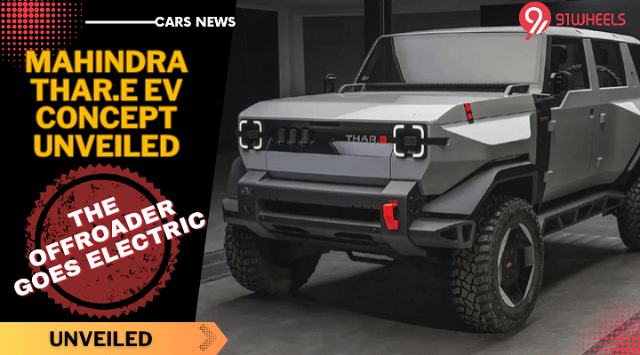 Mahindra Thar.e EV Concept Unveiled - The Offroader Goes Electric
