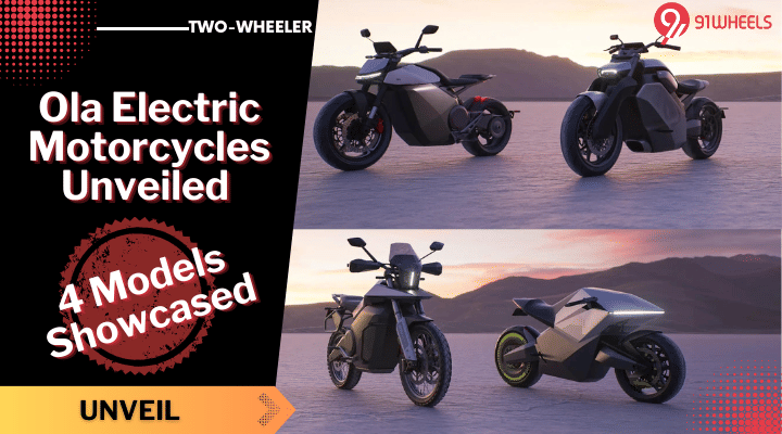 Ola Electric Unveiled 4 New Motorcycle Concepts - Read Details Ola Electric Unveiled 4 New Motorcycle Concepts - Read Details