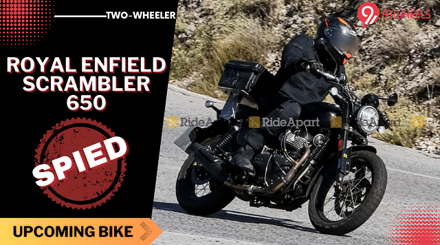 Royal Enfield Scrambler 650 New Spy Images Surface From Europe!