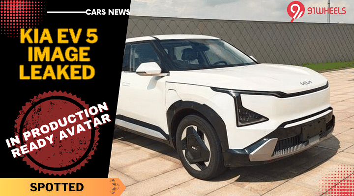 KIA EV 5 Image Leaked In Production Ready Avatar Ahead Of Launch KIA EV 5 Image Leaked In Production Ready Avatar Ahead Of Launch