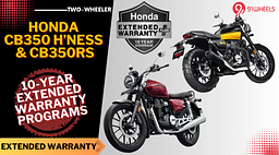 Honda Launched 10-Year Extended Warranty Programs For CB350 H’ness &amp; CB350RS