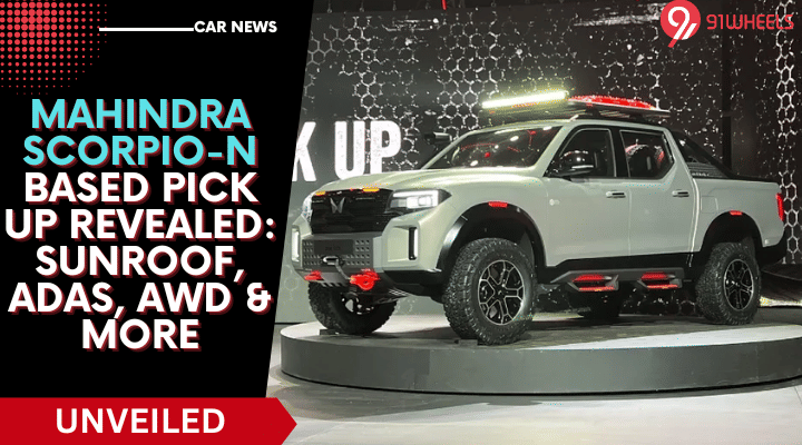 Mahindra Scorpio N Based Pick Up Revealed: Sunroof, ADAS, & More Mahindra Scorpio N Based Pick Up Revealed: Sunroof, ADAS, & More
