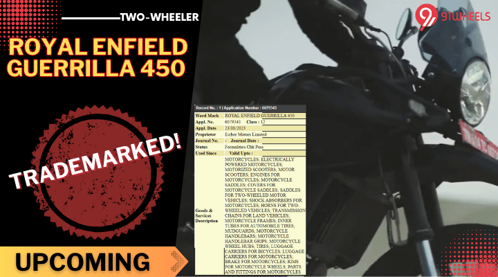 Royal Enfield Guerrilla 450 Trademarked: A New RE Bike Launch Soon?