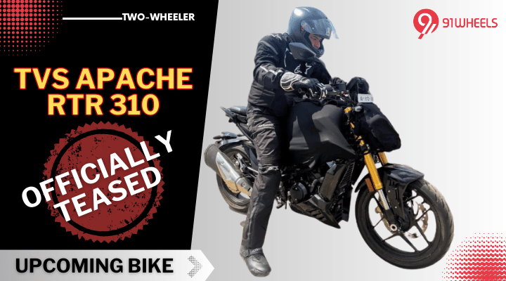 Upcoming TVS Apache RTR 310 Teased Officially - Launch On 6 September Upcoming TVS Apache RTR 310 Teased Officially - Launch On 6 September